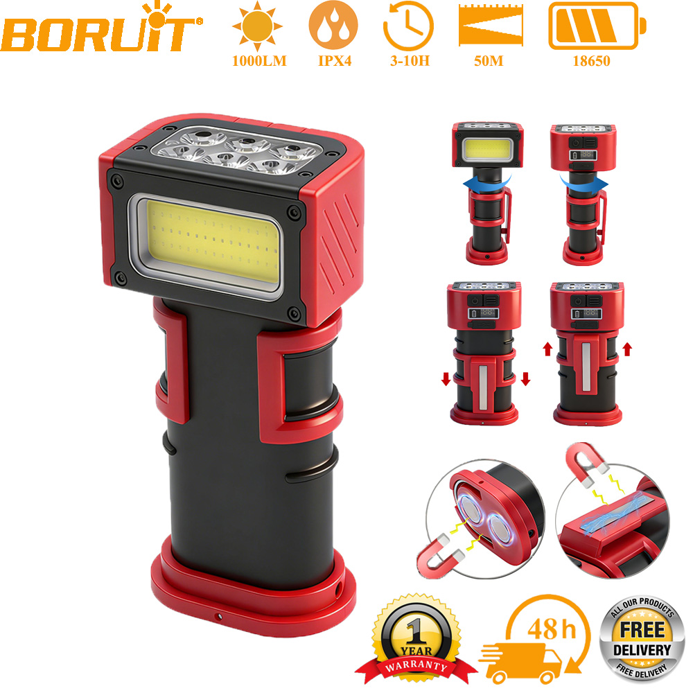 Outdoor Adventure Camp - BORUiT COB LED ワークライト 1000LM Type-C