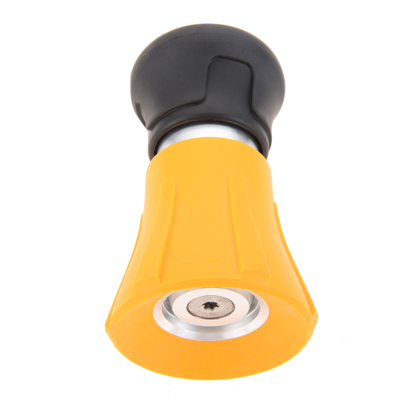 Fire Piston Starter - 1 セット黄色消防士ホースノズルガーデンホースノズル金属調節可能なスプレーノズル散水用庭洗車クリーニング