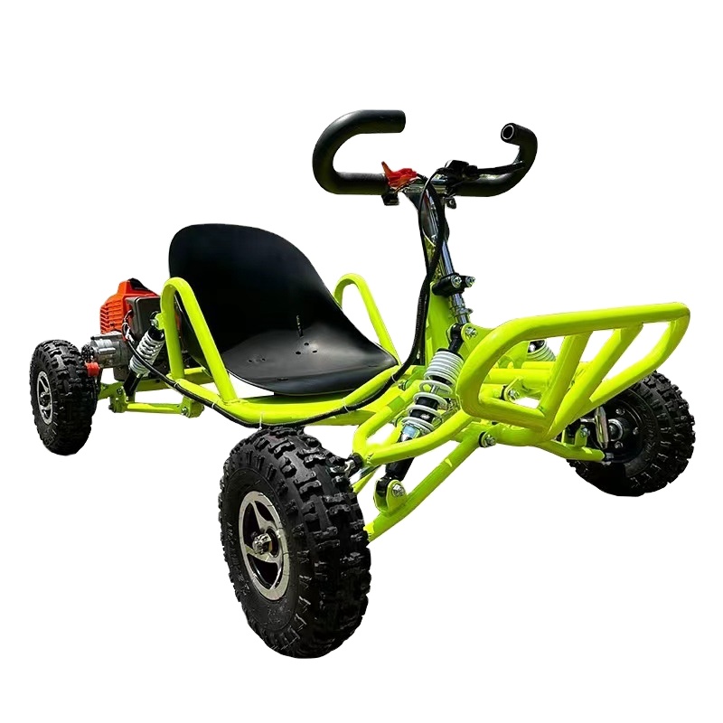 Outdoor Adventure At - スロットルペダルカート、全地形対応UTVビーチラフティングバイク、2ストロークエンジン搭載、時速35km、アウトドアアドベンチャーに最適