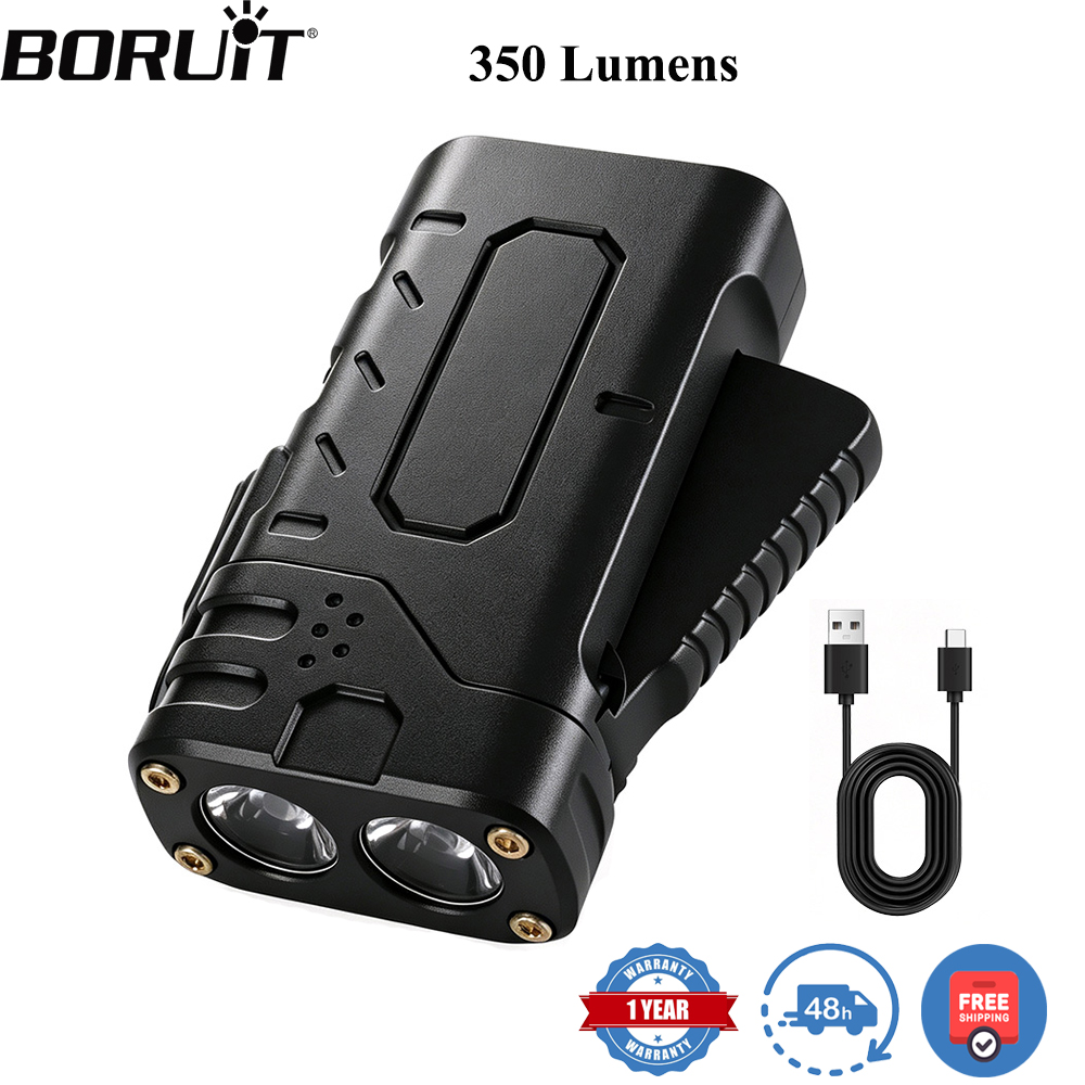 Outdoor Adventure Camp - BORUIiT ハンドクランク EDC LED フラッシュライト Type-C