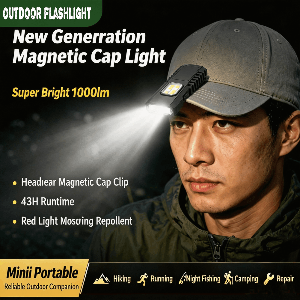 Outdoor Adventurer - 多機能USB充電式キーチェーン懐中電灯 ミニCOB作業灯 EDCポケットトーチ キャンプ、ハイキング、緊急用懐中電灯