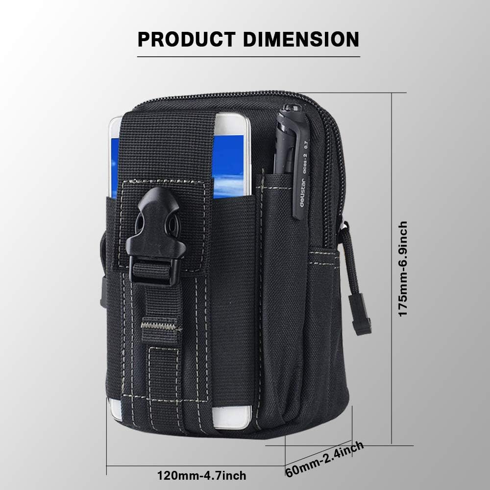 戦術的なモールベルトポーチ軍事ウエストバッグ EDC ツール - Outdoor Adventurer のレビューと価格