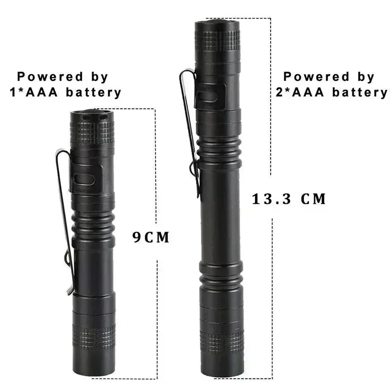 ミニポータブル LED ペンライト クリップ付き 超高輝度  - Outdoor Adventurer のレビューと価格