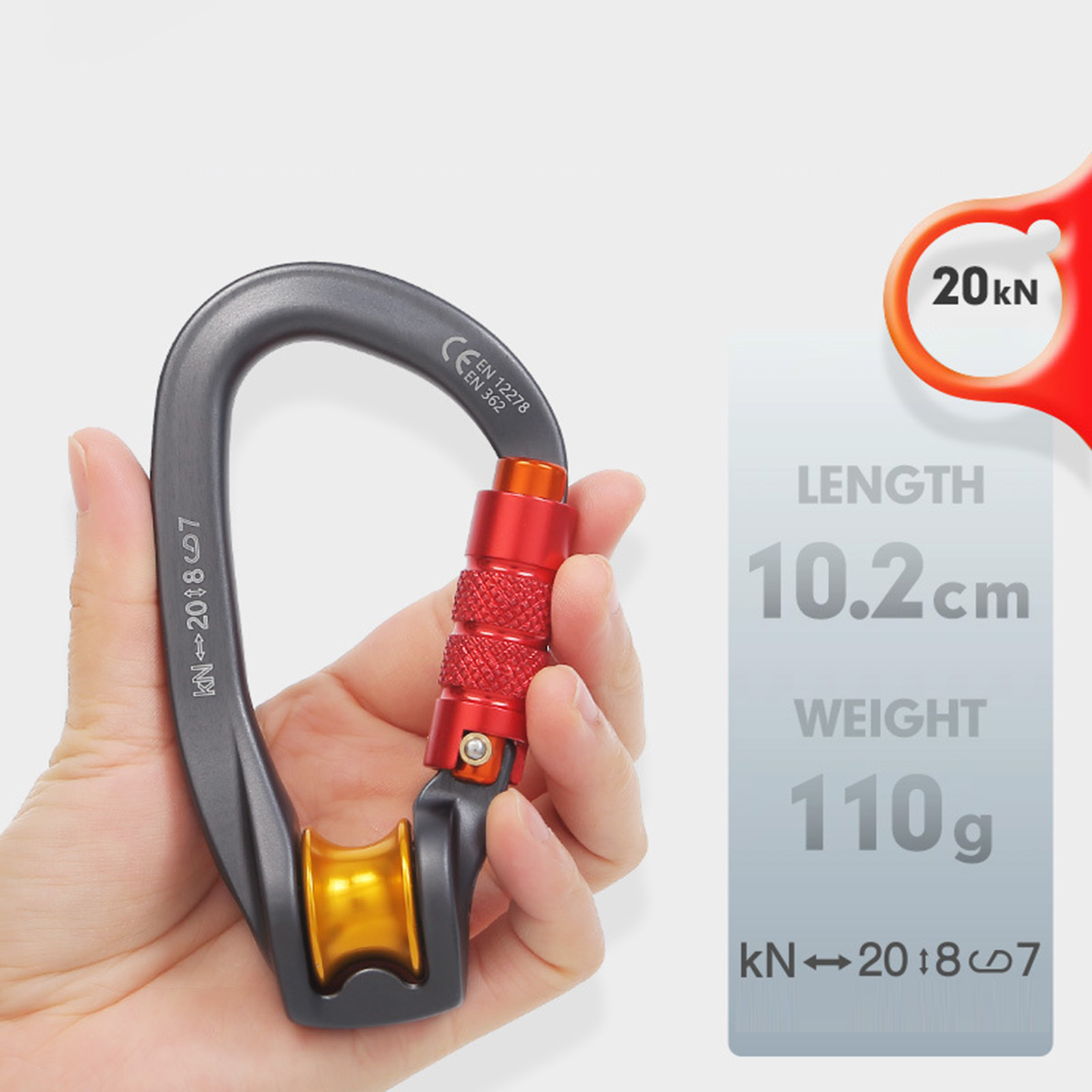 登山用品用カラビナ、dリングクライミングアクセサリー、プーリ - Carabiner Locking D のレビューと価格