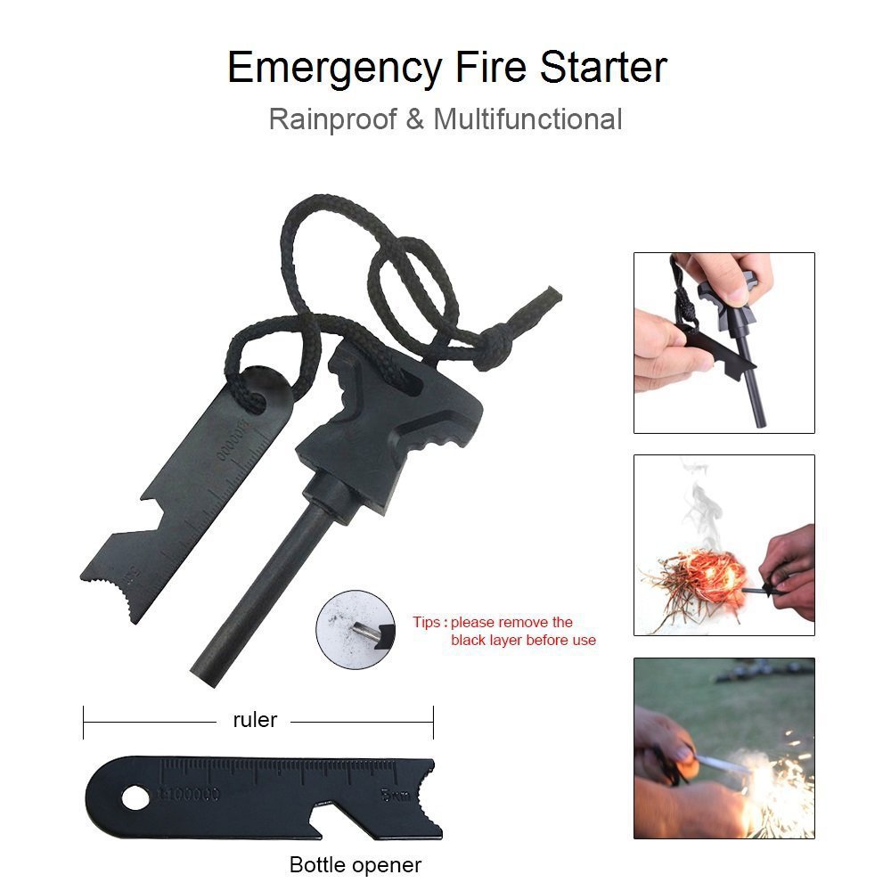ホンルイDIYコンパクトポータブル耐衝撃サバイバルギア緊急ツ - Outdoor Adventure Hunt のレビューと価格