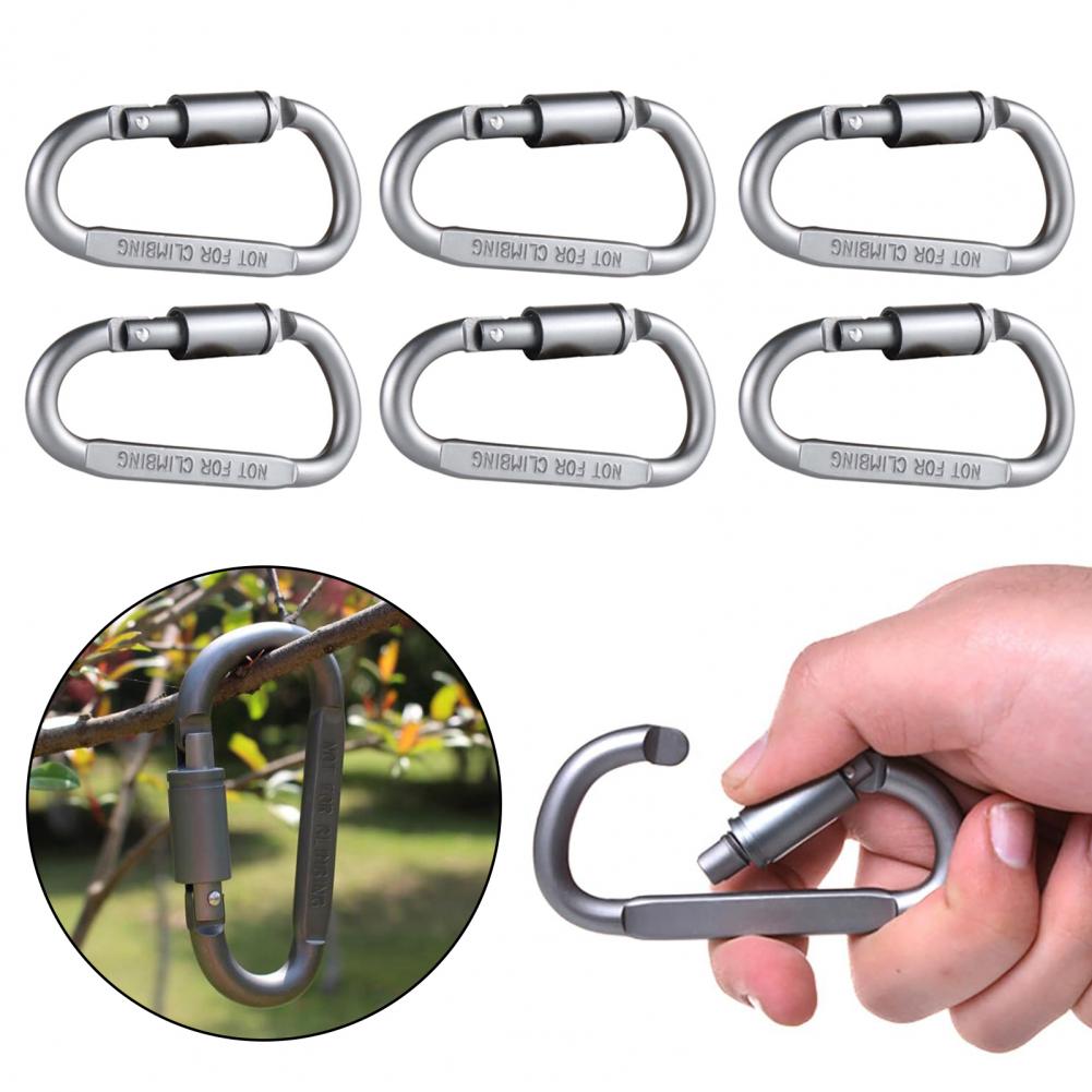 ミニカラビナクリップ 6個セット ロック式カラビナセット ミ - Carabiner Locking D のレビューと価格
