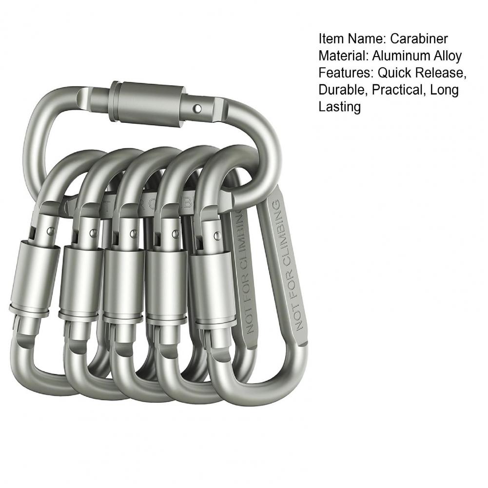 ミニカラビナクリップ 6個セット ロック式カラビナセット ミ - Carabiner Locking D のレビューと価格