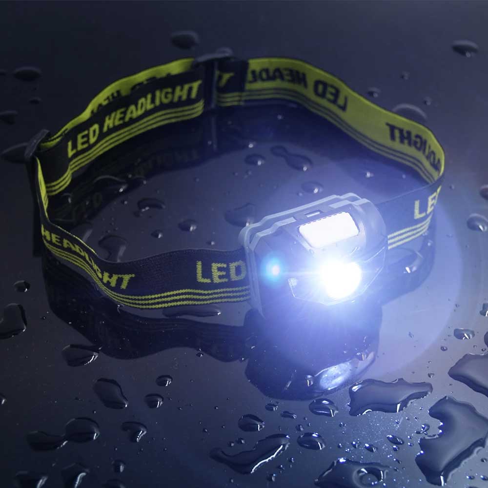 白赤LEDヘッドライト、単三電池式ヘッドランプ、アウトドアア - Outdoor Adventure Hunt のレビューと価格