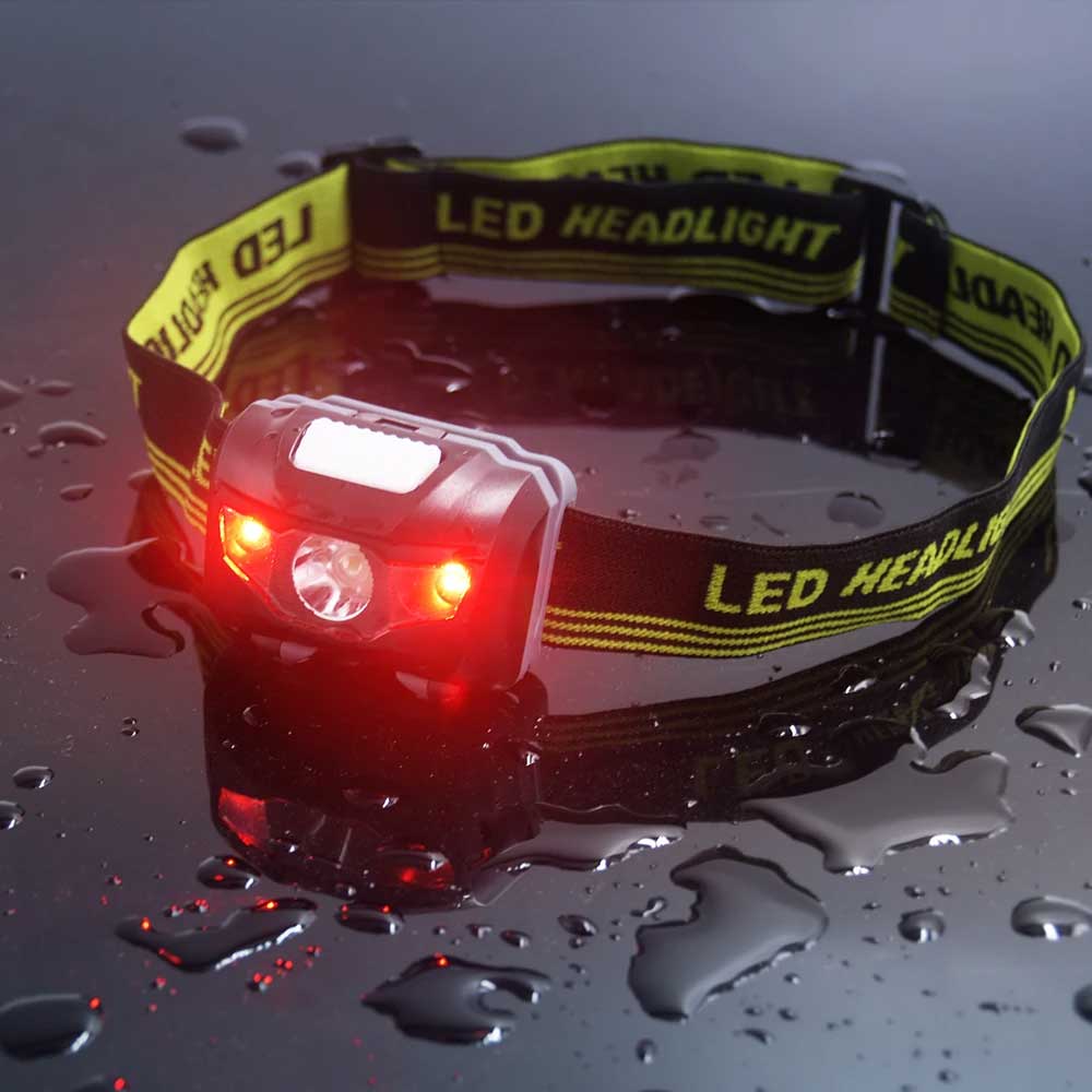 白赤LEDヘッドライト、単三電池式ヘッドランプ、アウトドアア - Outdoor Adventure Hunt のレビューと価格