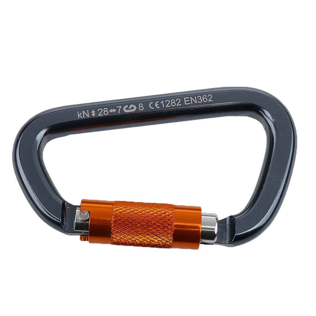 クライミング用カラビナ アルミ合金製 ロッキングDリング 高 - Carabiner Locking D のレビューと価格