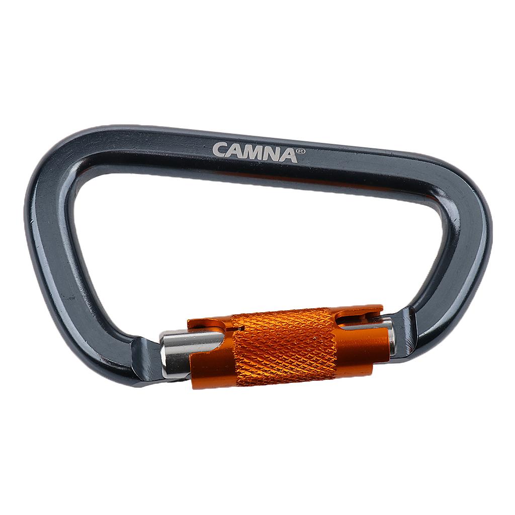 クライミング用カラビナ アルミ合金製 ロッキングDリング 高 - Carabiner Locking D のレビューと価格