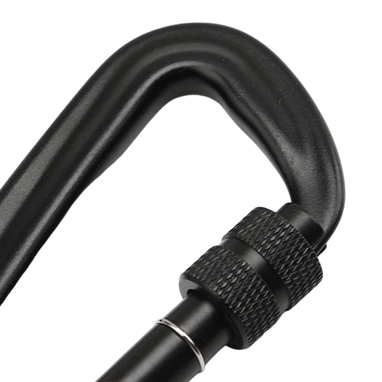 12kN高耐久ロック式Dリングカラビナクリップアルミ合金安全 - Carabiner Locking D のレビューと価格