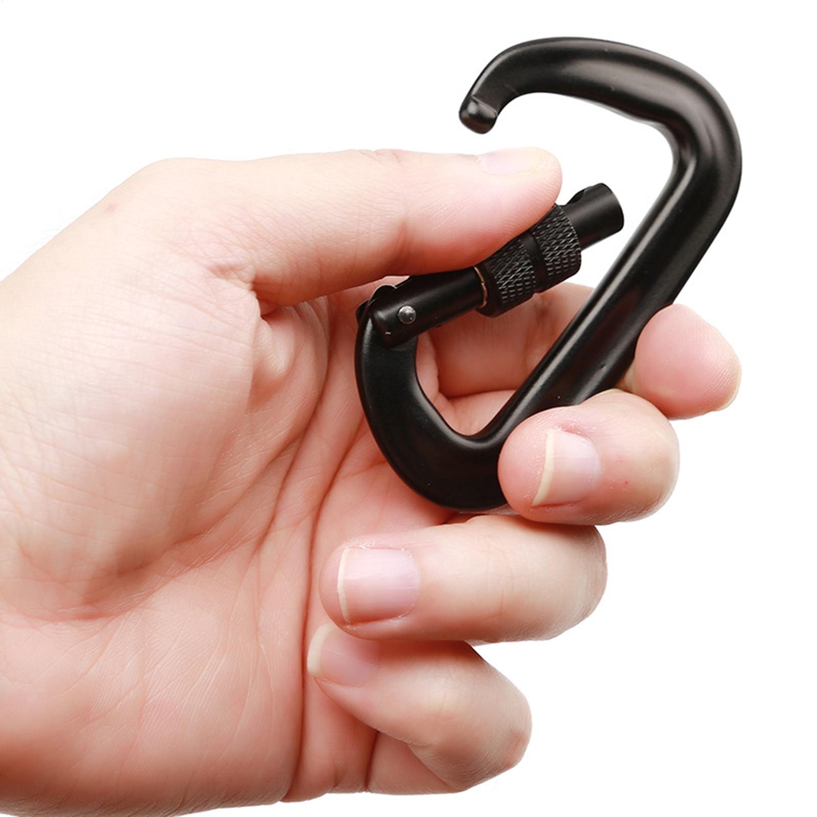 12kN高耐久ロック式Dリングカラビナクリップアルミ合金安全 - Carabiner Locking D のレビューと価格