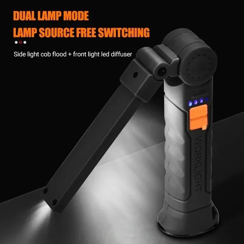 ポータブル COB LED 懐中電灯 USB 充電式ワークラ - Outdoor Adventurer のレビューと価格