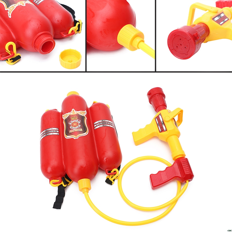 消防バックパック水鉄砲大容量消防士水鉄砲引き出し撮影夏のプー - Outdoor Adventure Games のレビューと価格