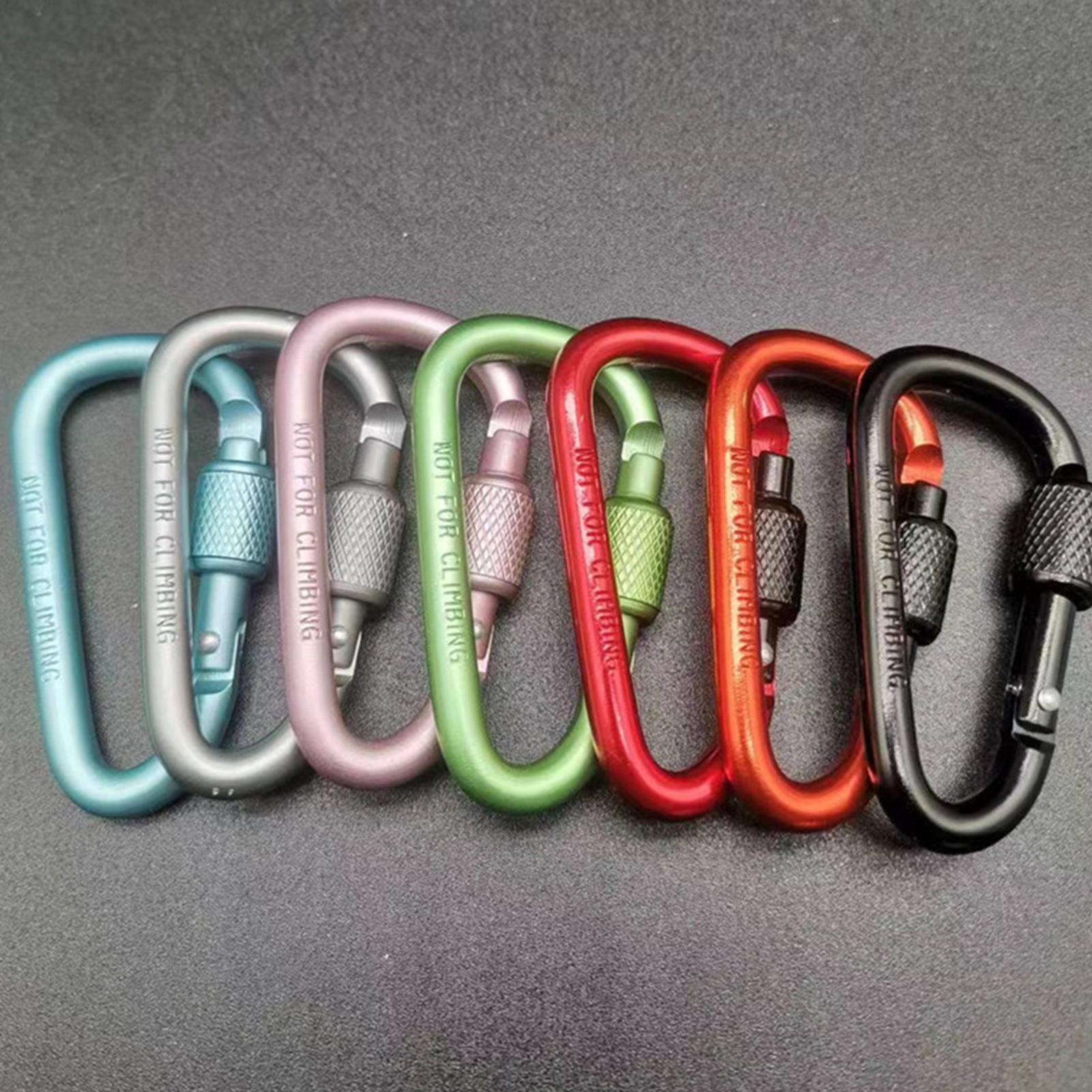 屋外用アルミ製D型ロック式カラビナキーホルダー、バックパック - Carabiner Locking D のレビューと価格