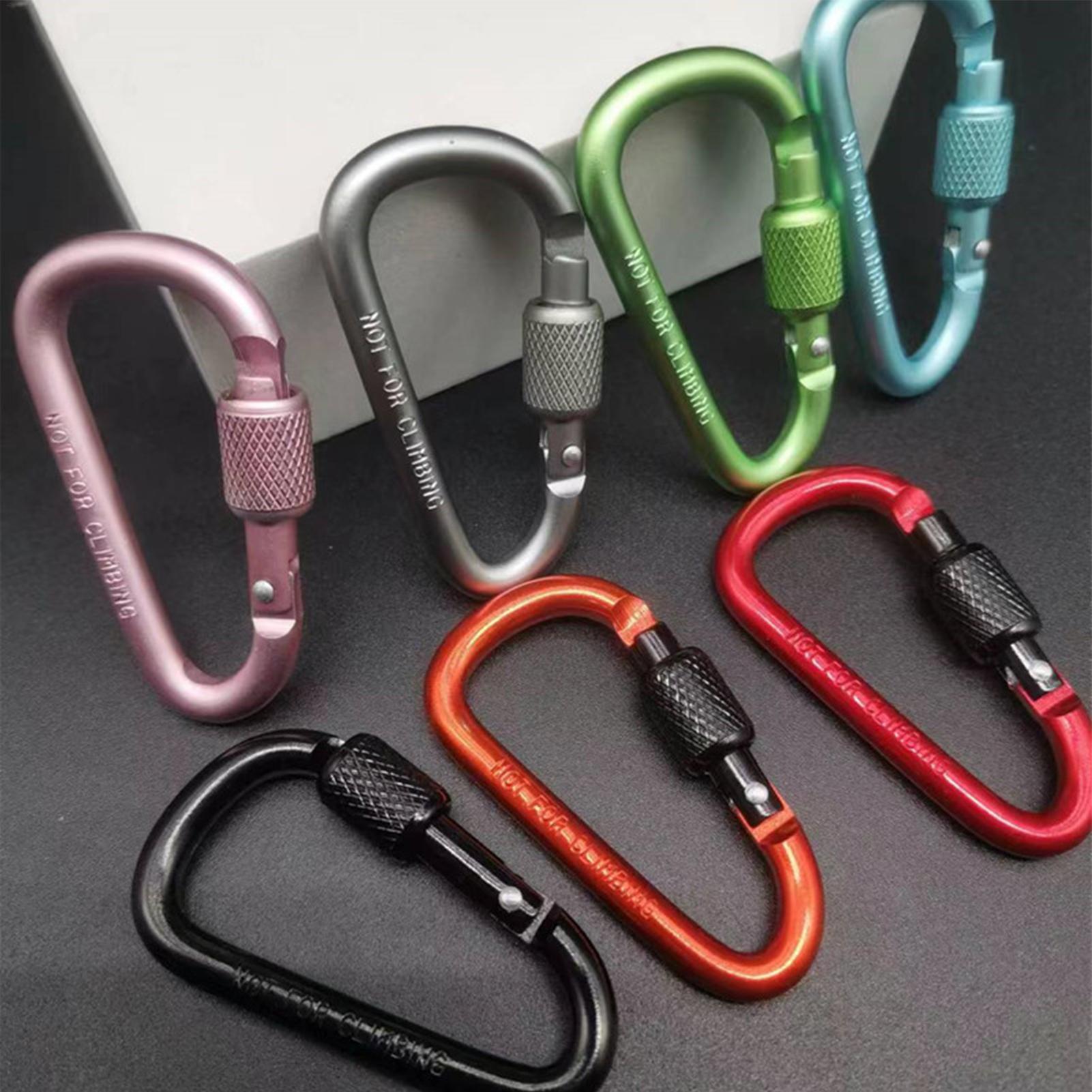 屋外用アルミ製D型ロック式カラビナキーホルダー、バックパック - Carabiner Locking D のレビューと価格