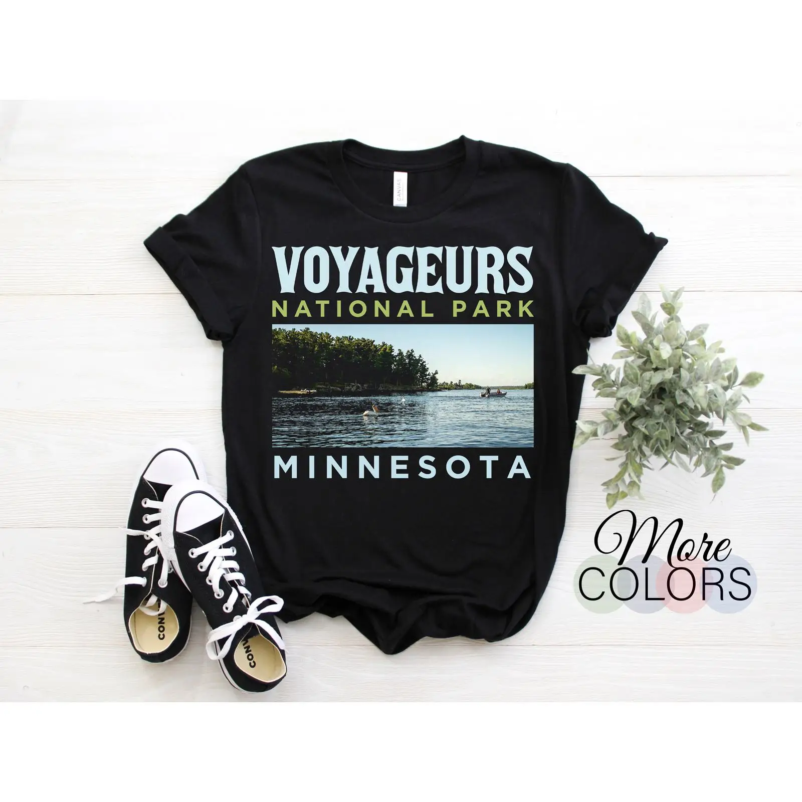 ボヤージュールズ国立公園 ミネソタ ヴィンテージ Tシャツ  - Outdoor Adventure Usa のレビューと価格