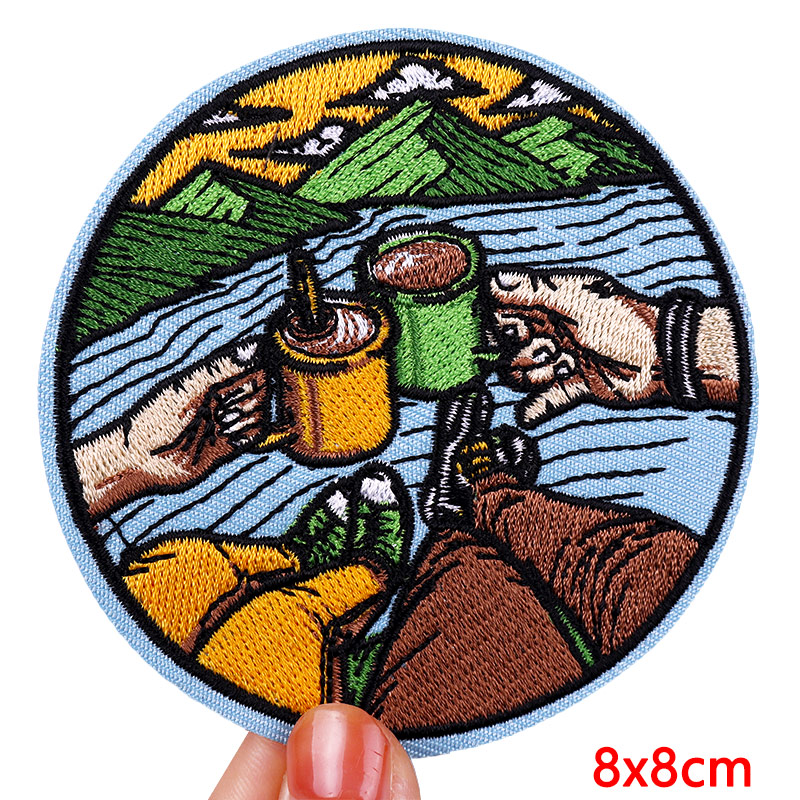 山岳キャンプ/アウトドアアドベンチャー刺繍パッチ コンパスパ - Outdoor Adventure Show のレビューと価格