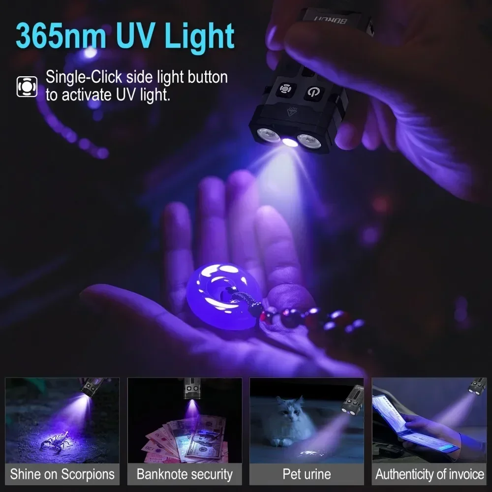 BORUiT EV20 1100LM EDC UVキーホルダ - Outdoor Adventure Camp のレビューと価格