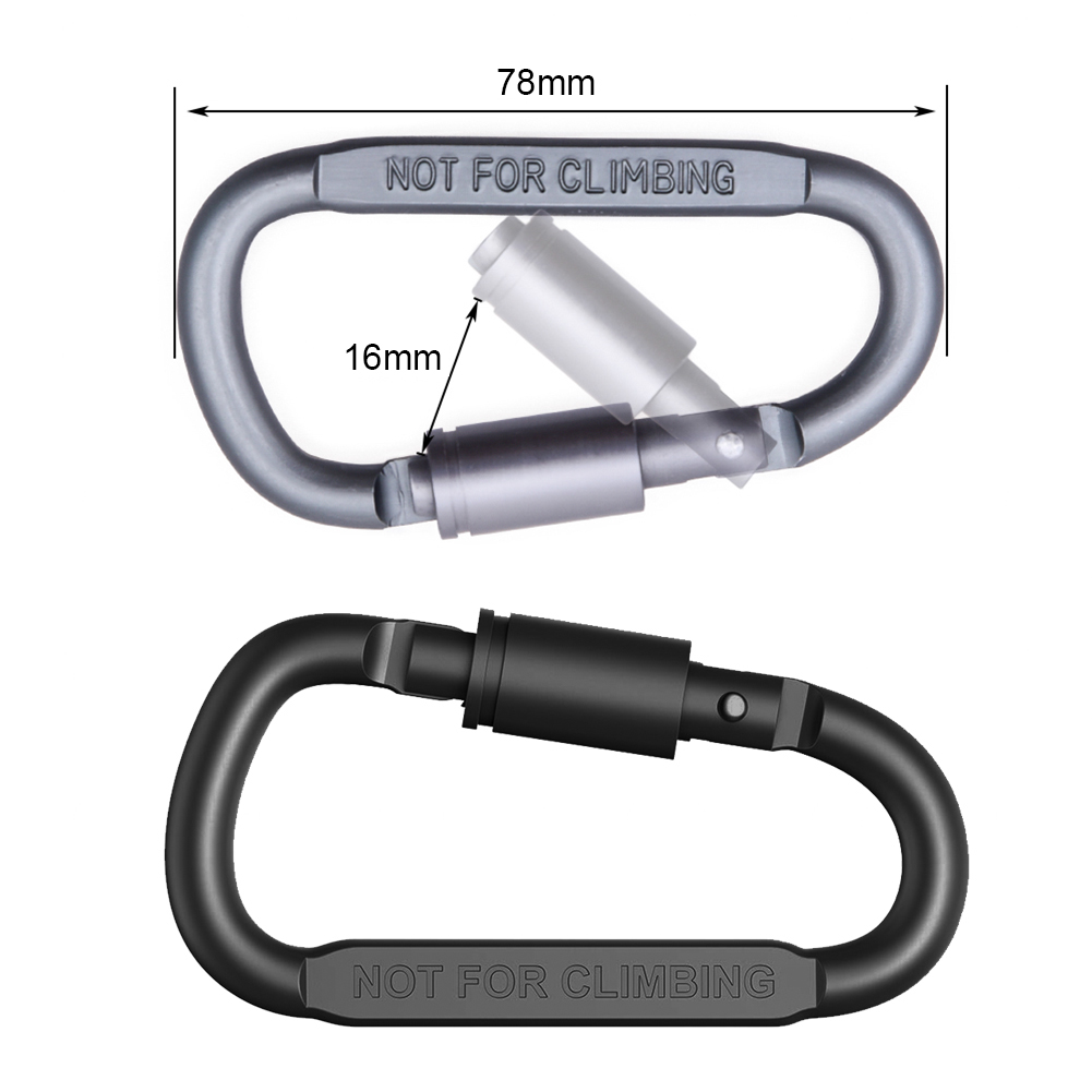 Dリングロックカラビナクリップ多機能キャンプ登山バックルミニ - Carabiner Locking D のレビューと価格