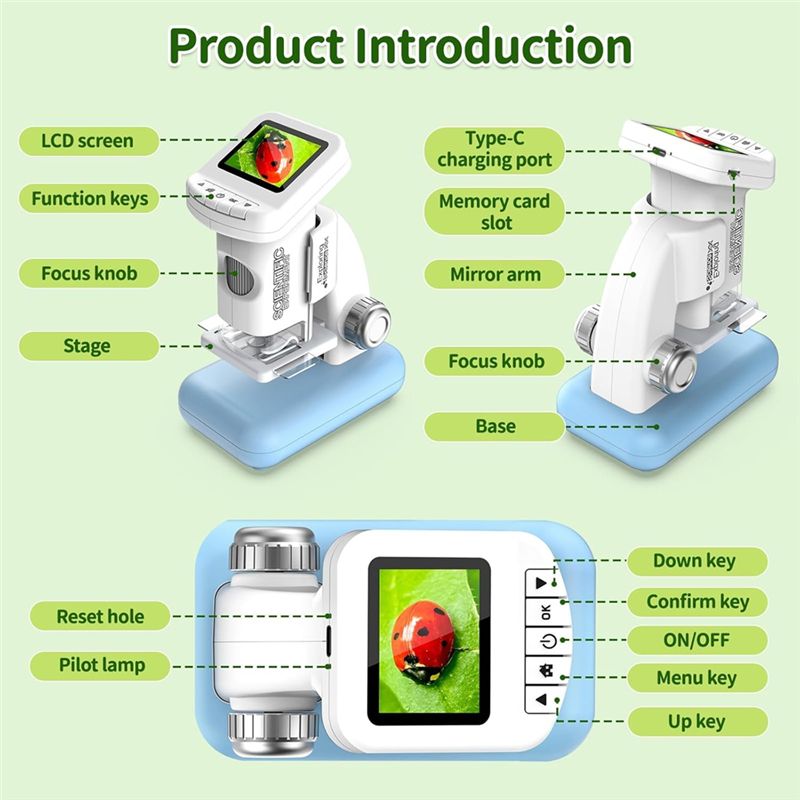 ABZL エクスプローラーサイエンス キッズデジタル顕微鏡  - Outdoor Adventure Microscope のレビューと価格