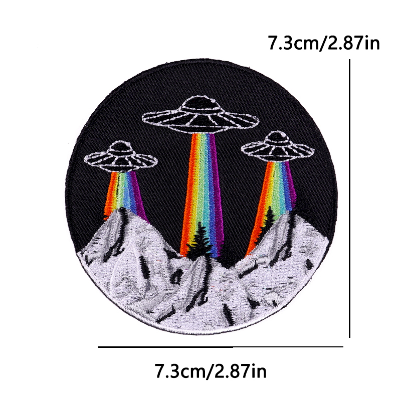 惑星宇宙風景刺繍パッチアウトドア刺繍パッチジャケットハイキン - Outdoor Adventure Show のレビューと価格