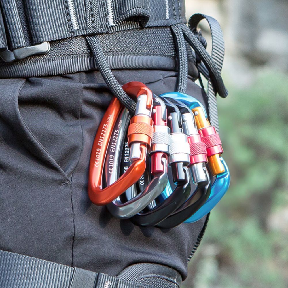 D型25KNクライミングカラビナ アルミ合金製 耐摩耗性 ハ - Carabiner Locking D のレビューと価格