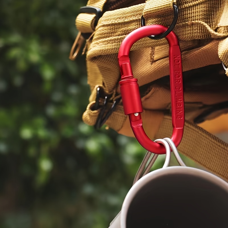 1/4 個アルミ合金カラビナ軽量 D リングハイキングバック - Carabiner Locking D のレビューと価格