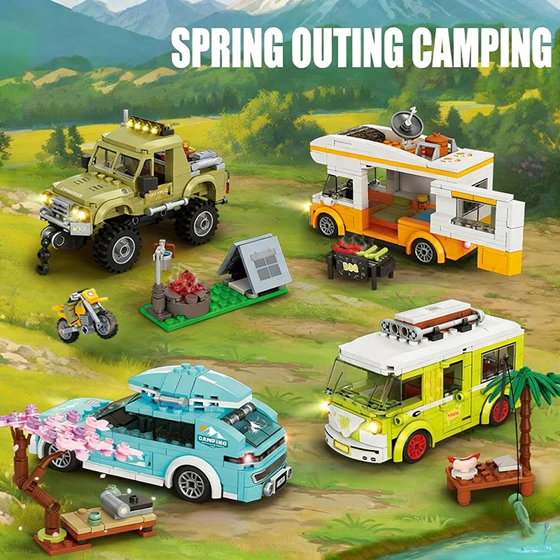 MOC アウトドアシーンアドベンチャーキャンプビルディングブ - Outdoor Adventure Toys For Kids のレビューと価格