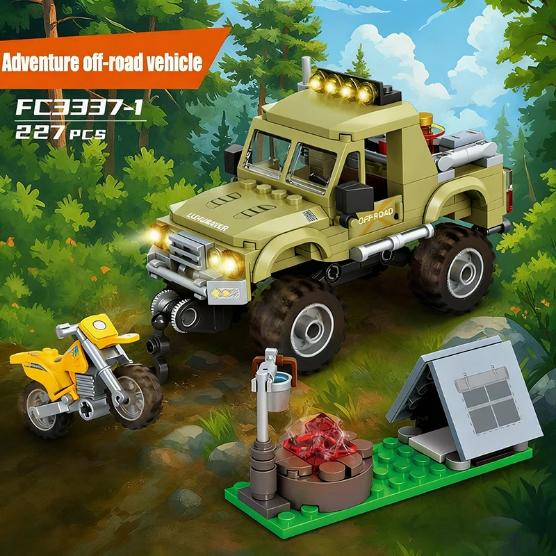 MOC アウトドアシーンアドベンチャーキャンプビルディングブ - Outdoor Adventure Toys For Kids のレビューと価格