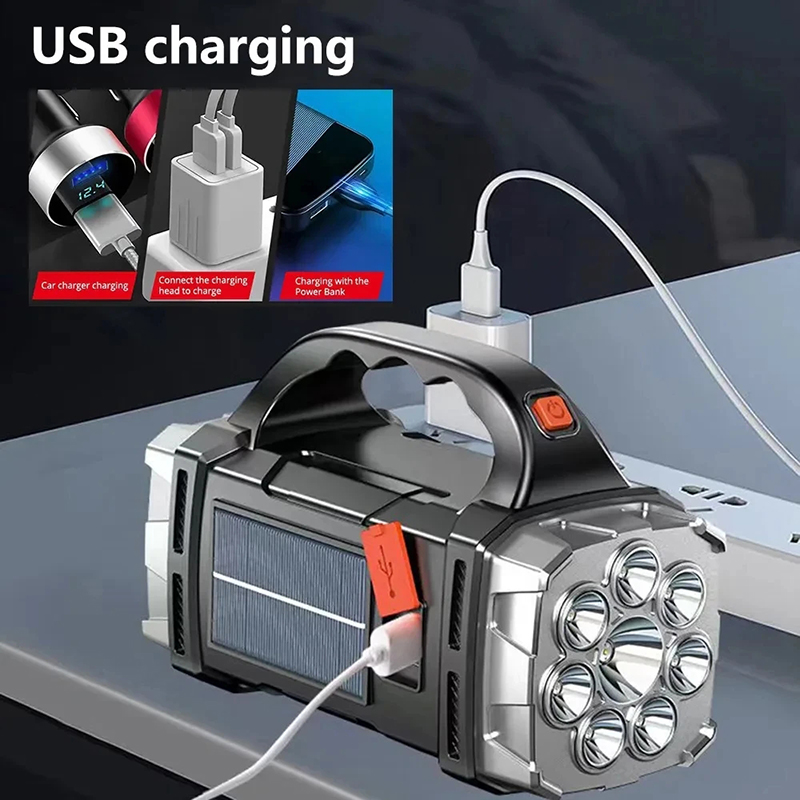 ポータブル強力な USB 充電式懐中電灯ソーラー LED ラ - Outdoor Adventurer のレビューと価格
