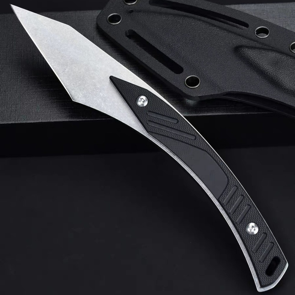 高品質軽量EDCストレートナイフアウトドアサバイバル8Cr1 - Outdoor Adventure Hunt のレビューと価格