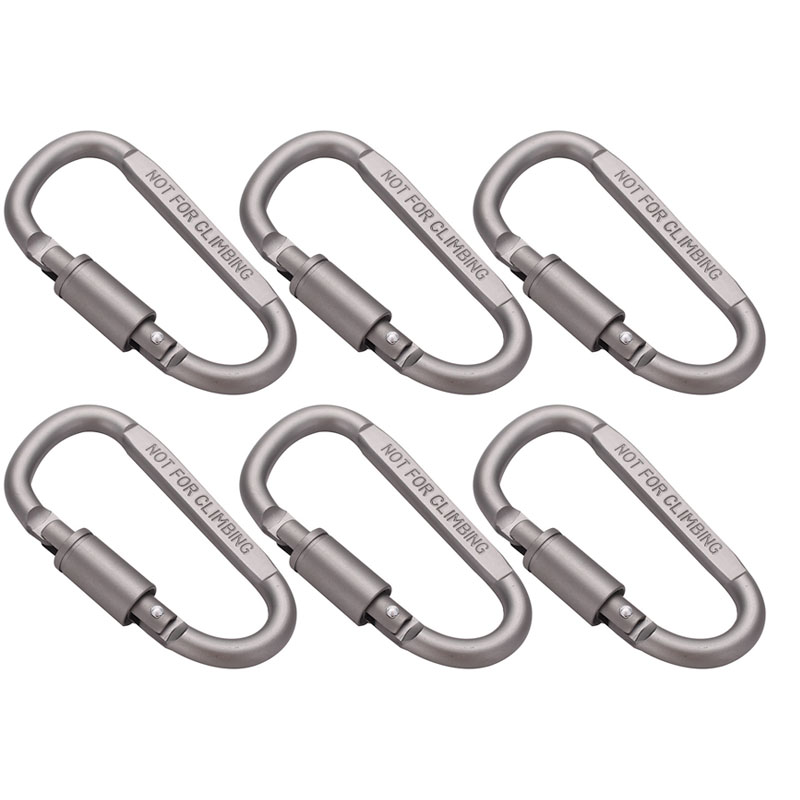 カラビナクリップDリングロックカラビナ、耐久性、強力、屋外キ - Carabiner Locking D のレビューと価格