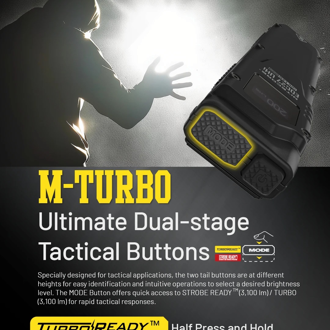 コンボイ UHi タクティカル EDC 懐中電灯 3100  - Outdoor Adventurer のレビューと価格