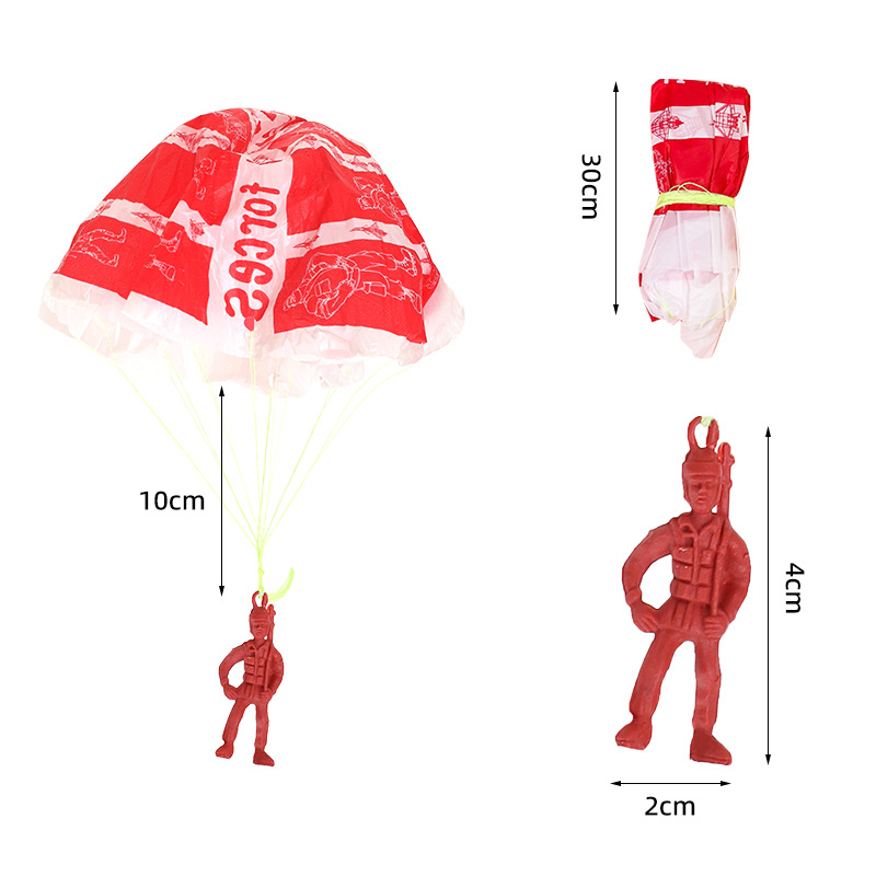 プラスチック製の子供用パラシュートおもちゃ,屋外の兵士,手投 - Outdoor Adventure Games のレビューと価格