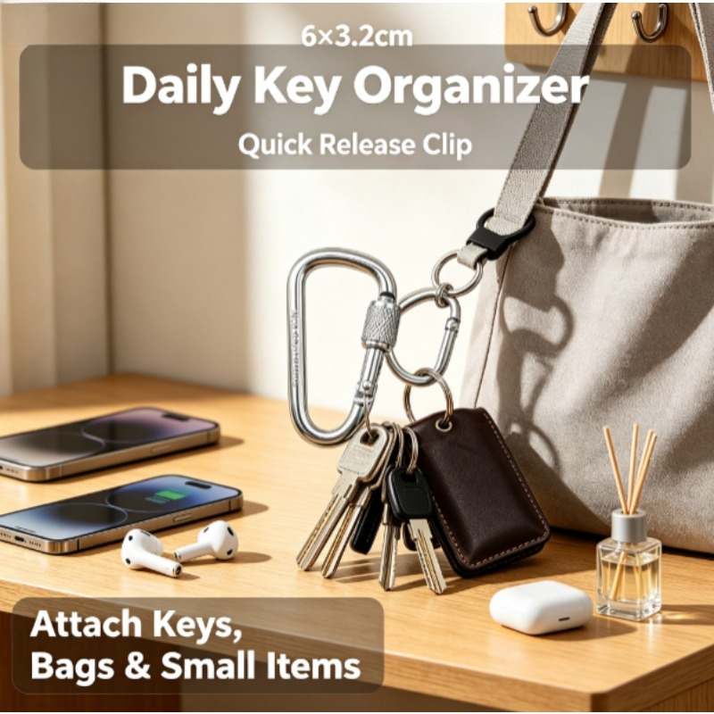 アルミニウム合金D型ロックカラビナ、No.6アウトドアクイッ - Carabiner Locking D のレビューと価格