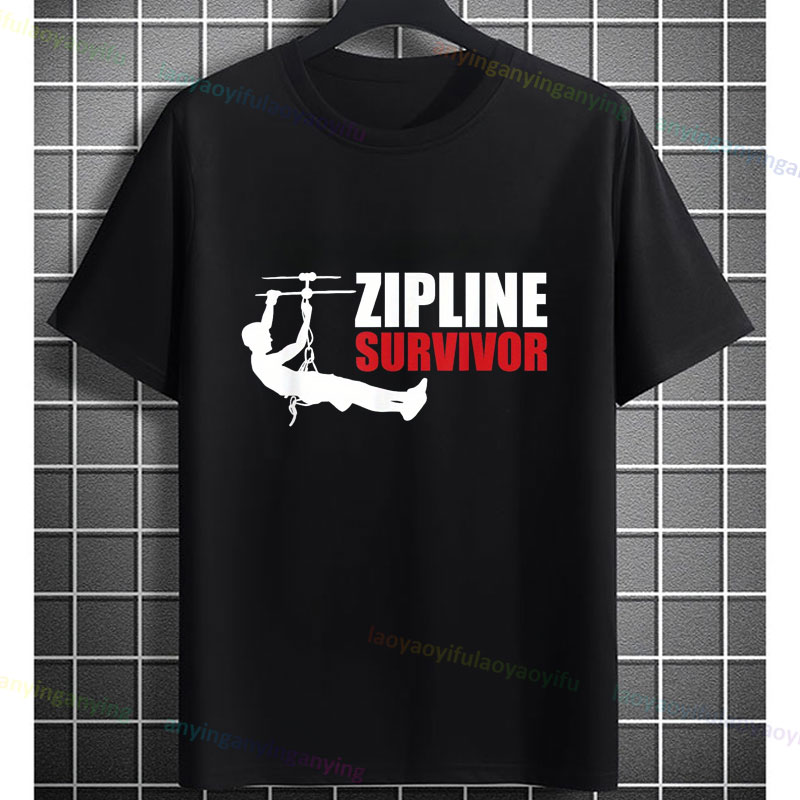 面白い「ジップラインで生き残った」アドベンチャー グラフィッ - Outdoor Adventure Ziplines & Waterfall のレビューと価格