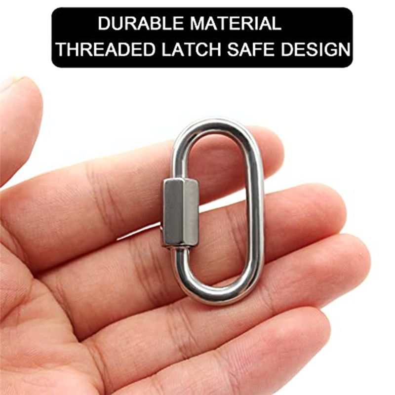 ABJS 12 パック クイックリンク 5/32 インチ ヘ - Carabiner Locking D のレビューと価格