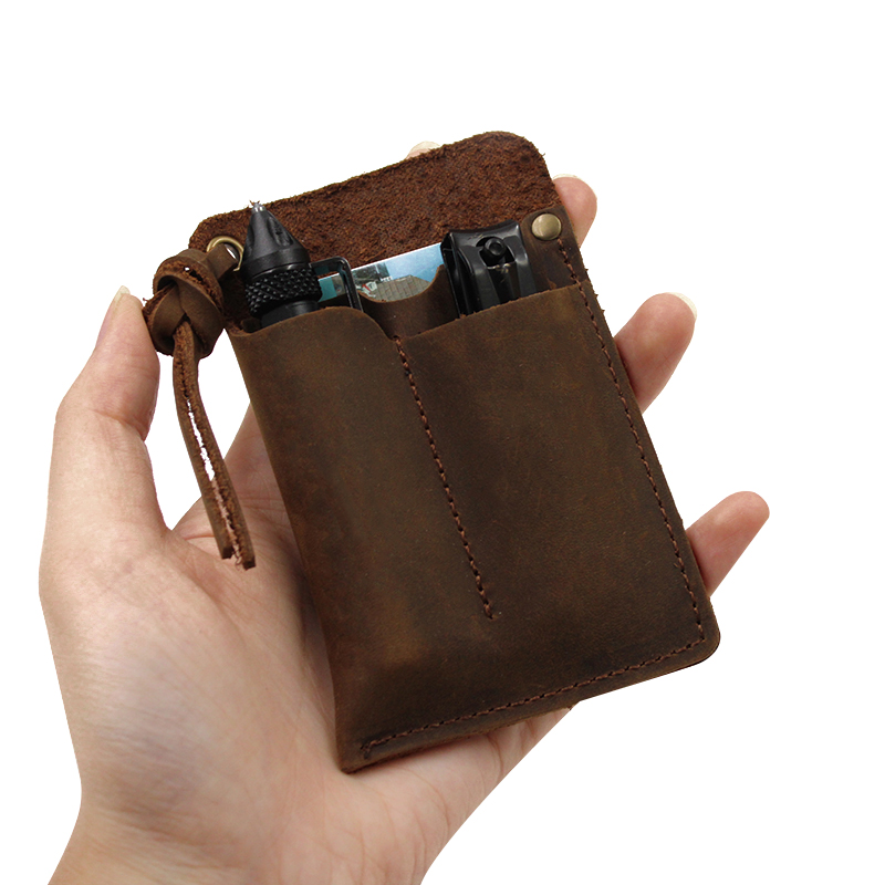 本革 EDC オーガナイザー シース ハンドメイド タクティ - Fire Piston Starter のレビューと価格