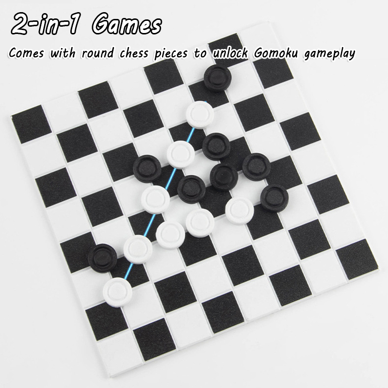 2 in 1 ポータブルチェスゲームセット親子インタラクティ - Outdoor Adventure Games のレビューと価格
